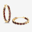 6.00 Carat Genuine Garnet .925 Sterling Silver Earrings - Earrings - Custom Crafting Alliance, LLC