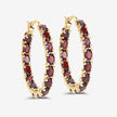6.00 Carat Genuine Garnet .925 Sterling Silver Earrings - Earrings - Custom Crafting Alliance, LLC