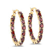 6.00 Carat Genuine Garnet .925 Sterling Silver Earrings - Earrings - Custom Crafting Alliance, LLC
