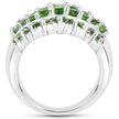 2.48 Carat Genuine Chrome Diopside .925 Sterling Silver Ring