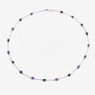 6.12 Carat Genuine Amethyst .925 Sterling Silver Necklace - Necklaces - Custom Crafting Alliance, LLC