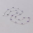 6.12 Carat Genuine Amethyst .925 Sterling Silver Necklace - Necklaces - Custom Crafting Alliance, LLC