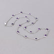 6.12 Carat Genuine Amethyst .925 Sterling Silver Necklace - Necklaces - Custom Crafting Alliance, LLC