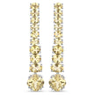 18K White Gold Plated 7.22 Carat Genuine Citrine .925 Sterling Silver Earrings