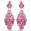 4.12 Carat Genuine Ruby .925 Sterling Silver Earrings