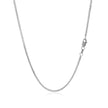 14k White Gold Foxtail 1.0mm Chain