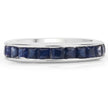 3.12 Carat Genuine Blue Sapphire .925 Sterling Silver Ring