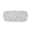 0.96 Carat Genuine White Diamond .925 Sterling Silver Ring
