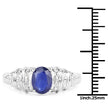1.40 Carat Genuine Kyanite .925 Sterling Silver Ring