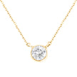 .925 Sterling Silver 1/2 Cttw Diamond Bezel 18