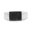 0.30 Carat Genuine Black Diamond .925 Sterling Silver Ring