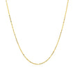 14k Yellow Gold Diamond Cut Bead Chain 1.0mm
