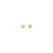 14k Yellow Gold Polished Round Stud Earrings