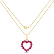 0.43 Carat Genuine Ruby 10K Yellow Gold  Pendant