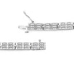 1.16 Carat Genuine White Diamond 14K White Gold Plated .925 Sterling Silver Bracelet