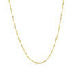14k Yellow Gold Singapore Style Adjustable Chain (1.40 mm)