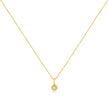 14K Yellow Gold Plated .925 Sterling Silver 1/2 Cttw Brilliant Round Cut Diamond Solitaire Milgrain 18