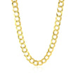 7.0mm 10k Yellow Gold Curb Chain