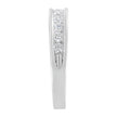 18K White Gold Round Diamond 1/2 Cttw Channel Band Ring