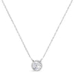 14K White Gold 1/2 Cttw Lab Grown Diamond Modern Bezel-Set Solitaire 16