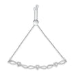.925 Sterling Silver Diamond Accent Heart and Infinity 4â€-10â€ Adjustable Bolo Bracelet (I-J Color, I3 Clarity)