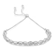 .925 Sterling Silver 1/10 Cttw Round Diamond Bolo Bracelet (I-J Color, I3 Clarity)
