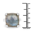 16.95 Carat Genuine Labradorite .925 Sterling Silver Ring