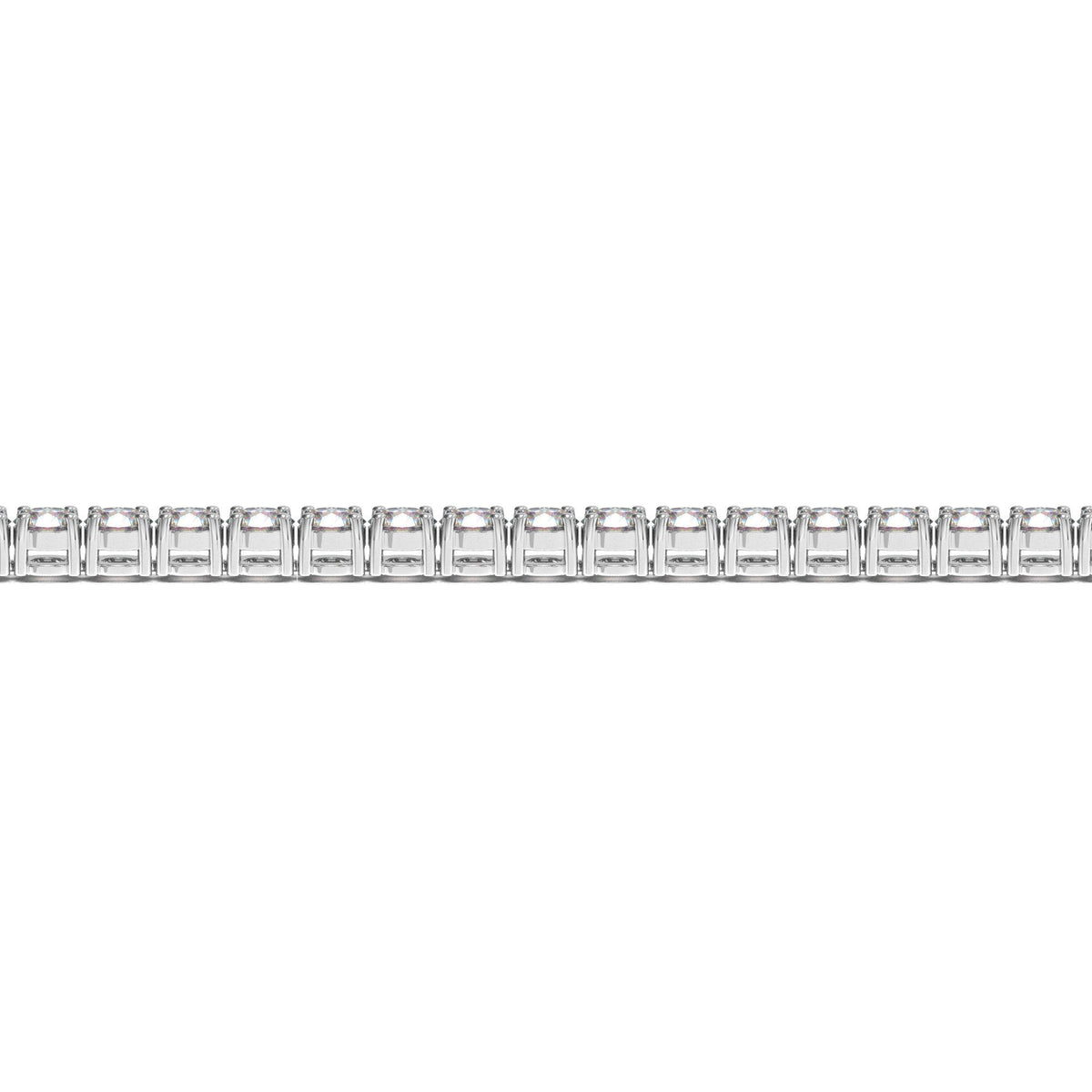 Lab Grown Round Diamond Tennis Bracelet in 14k White Gold (10 cctw F/G  VS2/SI1)