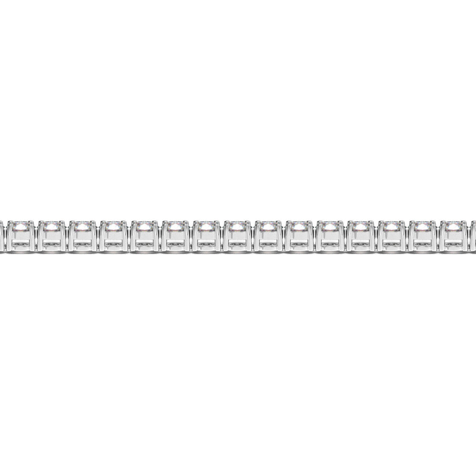 Lab Grown Round Diamond Tennis Bracelet in 14k White Gold (10 cctw F/G  VS2/SI1)