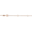 10K Rose Gold 1/5 Carat Round Brilliant-Cut Diamond Modern Bezel-Set Solitaire 16