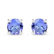 0.46 Carat Genuine Tanzanite .925 Sterling Silver Earrings