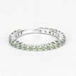 0.91 Carat Genuine Peridot .925 Sterling Silver Ring