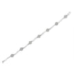 .925 Sterling Silver 1/4 Cttw Diamond Cluster Miracle-Set Station & Twisted Bar 7