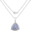 1.96 Carat Genuine Tanzanite .925 Sterling Silver Pendant