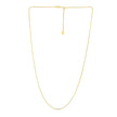 14k Yellow Gold Adjustable Franco Chain 0.9mm