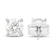 0.80 Carat Genuine White Diamond 14K White Gold Earrings