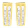 10K Yellow Gold 1/2 cttw Diamond Huggy Heart Hoop Earrings (I-J Clarity, I2-I3 Color)