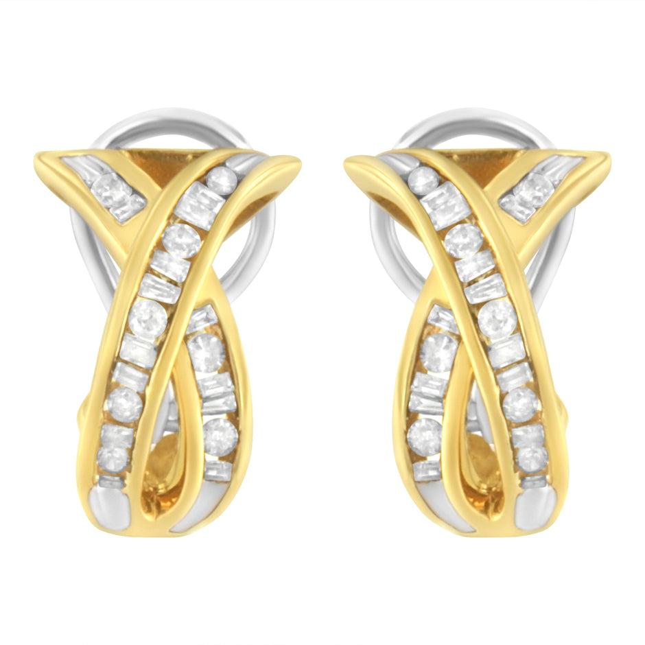 14K Yellow and White Gold 1/2 TDW 