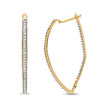 10k Yellow Gold Round Cut Diamond Earrings (1 cttw, I-J Color, I2-I3 Clarity)