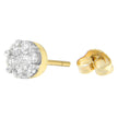 14K Yellow Gold 3/4 cttw Round Cut Diamond Stud Earring (I-J, SI2-I1)