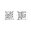 10K White Gold Diamond Stud Earrings (3/4 cttw, H-I Color, SI2-I1 Clarity)