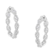 10K White Gold Diamond Hoop Earrings (1 1/2 cttw, H-I Color, I1-I2 Clarity)