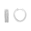 10K White Gold Diamond Hoop Earring (1/2 cttw, I-J Color, I2-I3 Clarity)