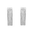 10K White Gold Diamond Hoop Earring (1/2 cttw, I-J Color, I2-I3 Clarity)