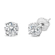 14K White Gold 1.00 Cttw Lab Grown Diamond Solitaire Stud Earrings