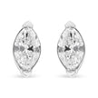 14K White Gold 4/5 Cttw Marquise Lab Grown Diamond Solitaire Stud Earrings