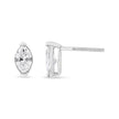 14K White Gold 4/5 Cttw Marquise Lab Grown Diamond Solitaire Stud Earrings
