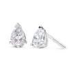 14K White Gold 1/2 Cttw Pear Shape Solitaire Lab Grown Diamond Stud Earrings (F-G Color, VS2-SI1 Clarity)