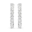 14K White Gold 5.00 Cttw Lab-Grown Diamond Inside Out Hoop Earrings