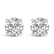 14K White Gold 1.00 Cttw Lab Grown Diamond Solitaire Stud Earrings